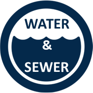 Image of the words Water and Sewer 