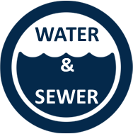 Water and Sewer Service Image of the words Water and Sewer